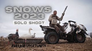 Snow Goose Hunting SOLO Big Weather Change [upl. by Feola207]