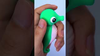 I made a seahorse with clay [upl. by Yrellih]