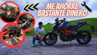 Servicio completo KTM DUKE 250 390  paso a paso 🔥💯 [upl. by Naimerej907]