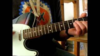 Wilko JohnsonDr Feelgood all through the city guitar cover [upl. by Coady]