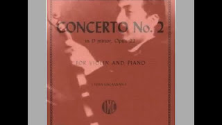 Wieniawski violín Concierto nº 2 D minor 1mv  piano accompaniment [upl. by Areic]