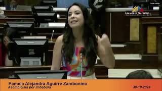 Asambleísta Pamela Aguirre  Sesión 977 [upl. by Bore]