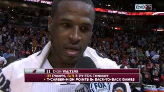 Dion Waiters reacts after hitting game winner against the Warriors [upl. by Shaine564]