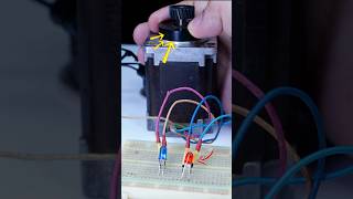 Using a stepper motor as a voltage generator diyrobot dcmotorlifehacks electrowiz experiment [upl. by Enytsuj]