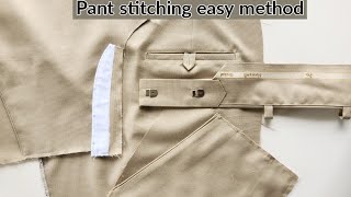 pant stitching total easy method and full video  pant stitching full detailed video [upl. by Enelia]