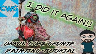 Orruk Iron Jawz Gore Grunta  Painting Tutorial [upl. by Seif]