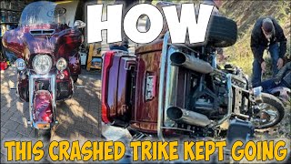 Brutal Harley Trike Crash Caught on Camera [upl. by Krall538]