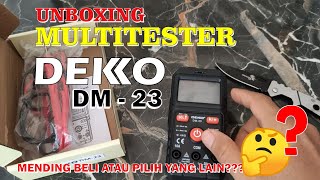 multitester DEKKO DM 23 lanjut beli atau tidak nih [upl. by Loring]