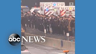 New York City gives final salute to fallen NYPD officer [upl. by Noval190]