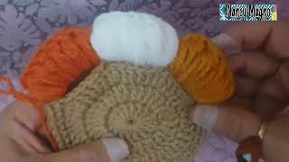 GENIAL IDEA 🎃POSAVASOS DE CALABAZA EN 3D ¡¡¡a crochet 🎃🎃PASO A PASO Es otro nivel  diestro [upl. by Aitetel]