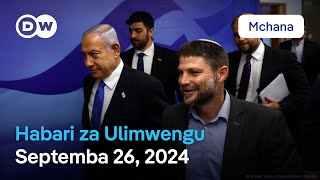 DW Kiswahili Habari za Ulimwengu  Septemba 26 2024  Mchana  Swahili Habari leo [upl. by Daffie]