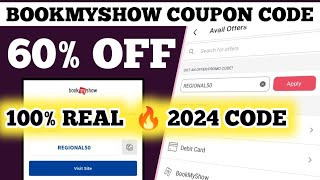 bookmyshow coupon code  bookmyshow promo code today  2024 [upl. by Nodmac]