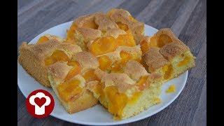 Marillenkuchen  Aprikosenkuchen  Das einfache Marillenkuchen  Aprikosenkuchen Rezept [upl. by Lyrej719]