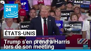 ÉtatsUnis  Trump sen prend à Harris lors de son premier meeting depuis le retrait de Biden [upl. by Hanley]