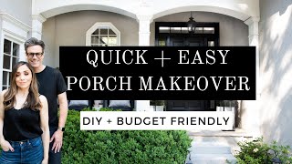 QUICK  EASY FRONT PORCH MAKEOVER  DIY  BUDGET FRIENDLY IDEAS  HOUSE OF VALENTINA [upl. by Aicemak348]