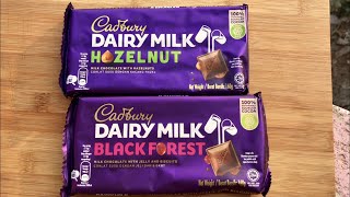 Trying Dairy Milk Chocolate  Dairy Milk Hazelnut  Dairy Milk Black Forest  Cadbury Chocolate [upl. by Alton]