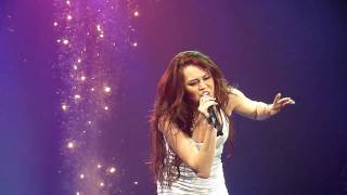 Miley Cyrus HD  The Climb Wonderworld Tour Live LG Arena Birmingham [upl. by Caddric]