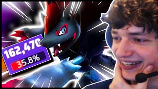 CRAZY ZOROARK DAMAGE UNLEASHED Insane Pokemon Unite Gameplay [upl. by Ergener61]