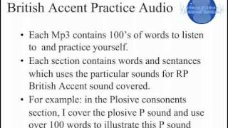 RP British Accent MP3 files [upl. by Aietal]