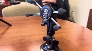 RAM Mounts XGrip Phone Mount with TwistLock Suction Cup Base RAPB166UN7U with Medium Arm [upl. by Ahcsatan]