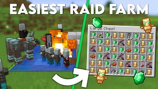 Minecraft EASIEST Raid Farm 120  Insane loot [upl. by Havot]