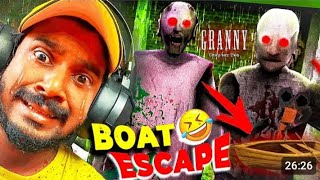 Granny Boat Escape Is Very Hard🥵🤯 [upl. by Eulalie]