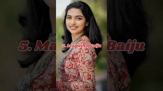 Top 10 malayalam female actress 😍💜shorts malayalamactress [upl. by Ydac]