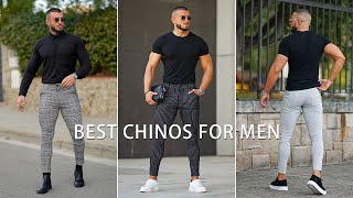 BEST FITTING CHINOS FOR MEN 2023  Mens Fashion Gingtto [upl. by Phila]