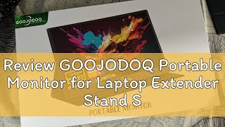 Review GOOJODOQ Portable Monitor for Laptop Extender Stand Speaker Ps4 Phone PC Android Switch Macb [upl. by Mayman]