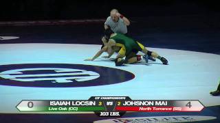 103 Johnson Mai vs Isaiah Locsin  CIF State Championships 2011 [upl. by Dymoke255]