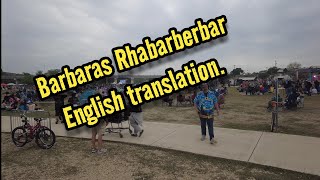 Barbaras Rhabarberbar English translation Barbaras Rhubarb Bar translate Song lyrics [upl. by Ientruoc]