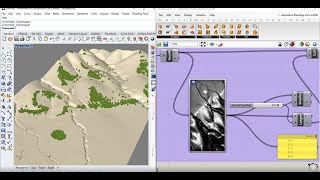 Grasshopper 9 Generative Plantings from LiDAR and using Image sampling [upl. by Supple]