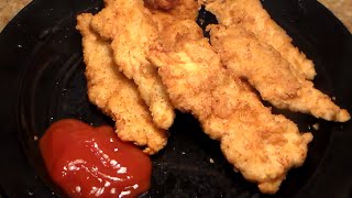 How To Make Crispy Chicken Fingers Homemade Chicken Tenders Recipe [upl. by Erinna]