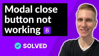 Bootstrap 5 modal close button not working SOLVED [upl. by Nylhtac]