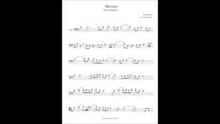 Memory From Departures Cello Solo Sheet Music [upl. by Apoor]