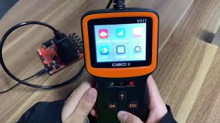 How to use V317 color display OBD2 scanner car code reader [upl. by Cliffes550]