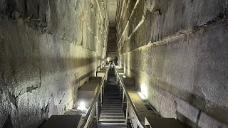 Full tour inside the Great Pyramid of Giza  Pyramid of Cheops aka Khufu  Trip to Kairo Egypt 2021 [upl. by Murrell]