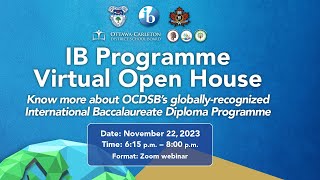 2023 International Baccalaureate Program Virtual Open House [upl. by Benoit598]