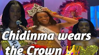 CHIDINMA Wears the Crown  Miss Universe Nigeria 2024  Moment she cŕìèd [upl. by Kilk]