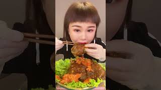 Home Mukbang Eating Challenge asmrsounds mukbang asmrfood eating [upl. by Harutek]