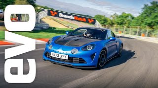 evo subscribers experience the new Alpine A110 R flatout at Brands Hatch [upl. by Eitsirk]