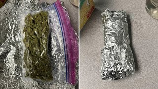 Uber Eats driver finds marijuana in burrito meal [upl. by Ecnadnac]