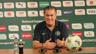 AFCON FINAL NIGERIA VS IVORY COAST PESEIRO INSISTS HE WANTS TO WIN AFCON PRAISES MUSAS ROLE [upl. by Kreager841]