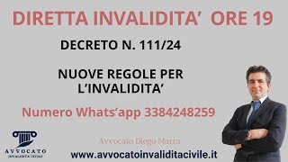 Nuove Regole per Invalidità con il Decreto 11124 [upl. by Enailuj]