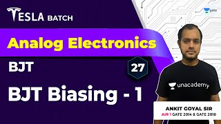 BJT Biasing  1  BJT  Lec 27  Analog Electronics  GATE 2021 Exam  Ankit Goyal [upl. by Amann]