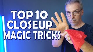 Magic Question  Top 10 Close Up Magic Tricks [upl. by Atteynad]