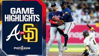 Braves vs Padres NL Wild Card Game 2 Highlights 10224  MLB Highlights [upl. by Ellebanna183]