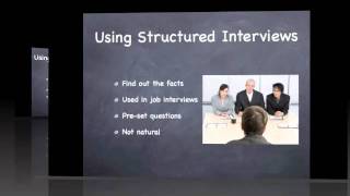 The Differences Between Structured amp Unstructured InterviewsCycle 2 [upl. by Aihsekram900]