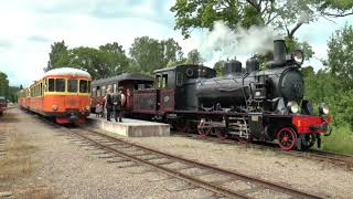 Lennakatten UpsalaLänna Jernväg museum railroad in breathtaking landscape Sweden 2016 [upl. by Keener]