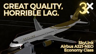 ROBLOX  SkyLink  Airbus A321NEO  Economy Class [upl. by Soelch]